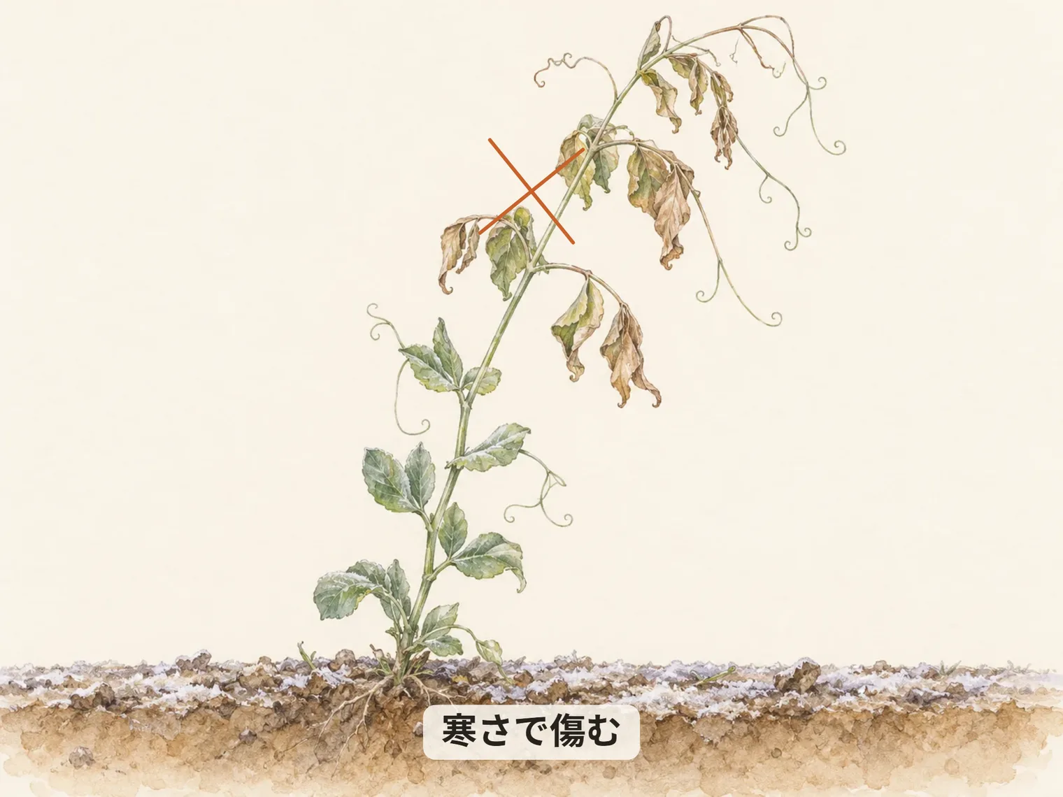 寒さで傷む